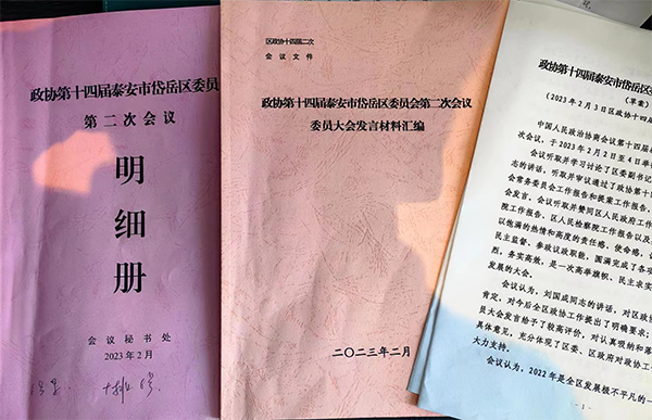 新聞動態 | 泰安德圖總經理王君玲出席政協第十四屆泰安市岱岳區委員會第二次會議